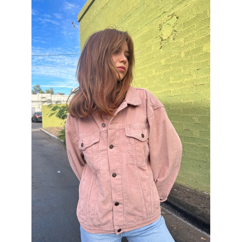 Western Cord Jacket Blush