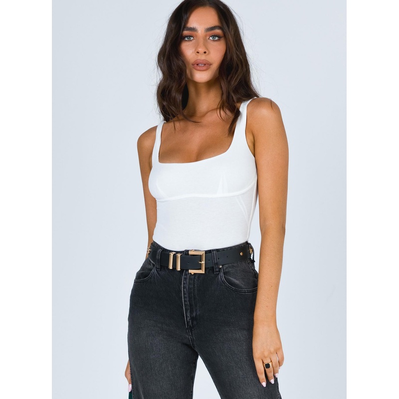 Crosby Bodysuit White