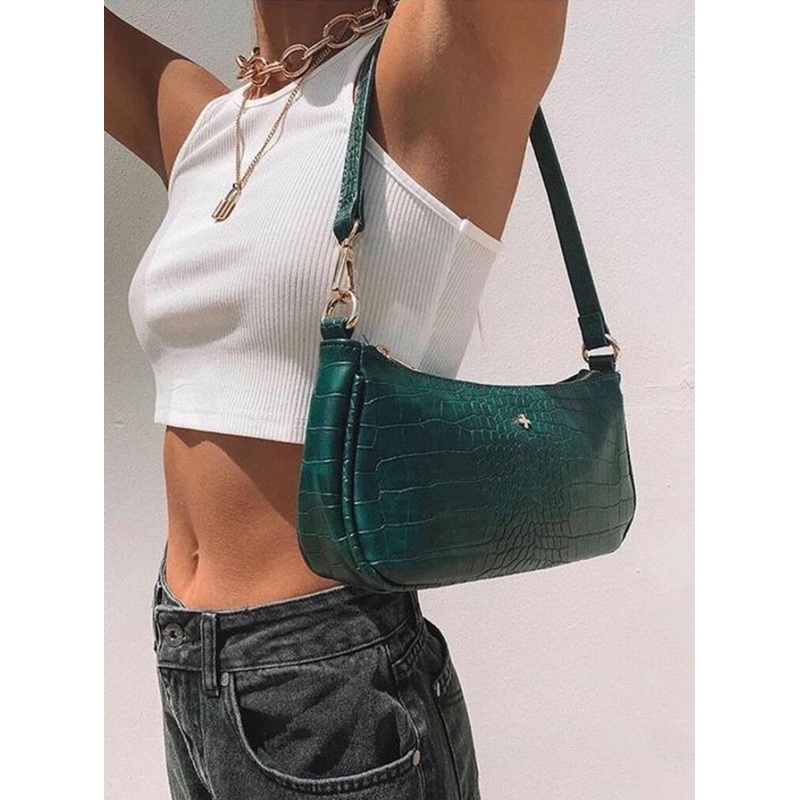 Peta & Jain Piper Bag Green Croc