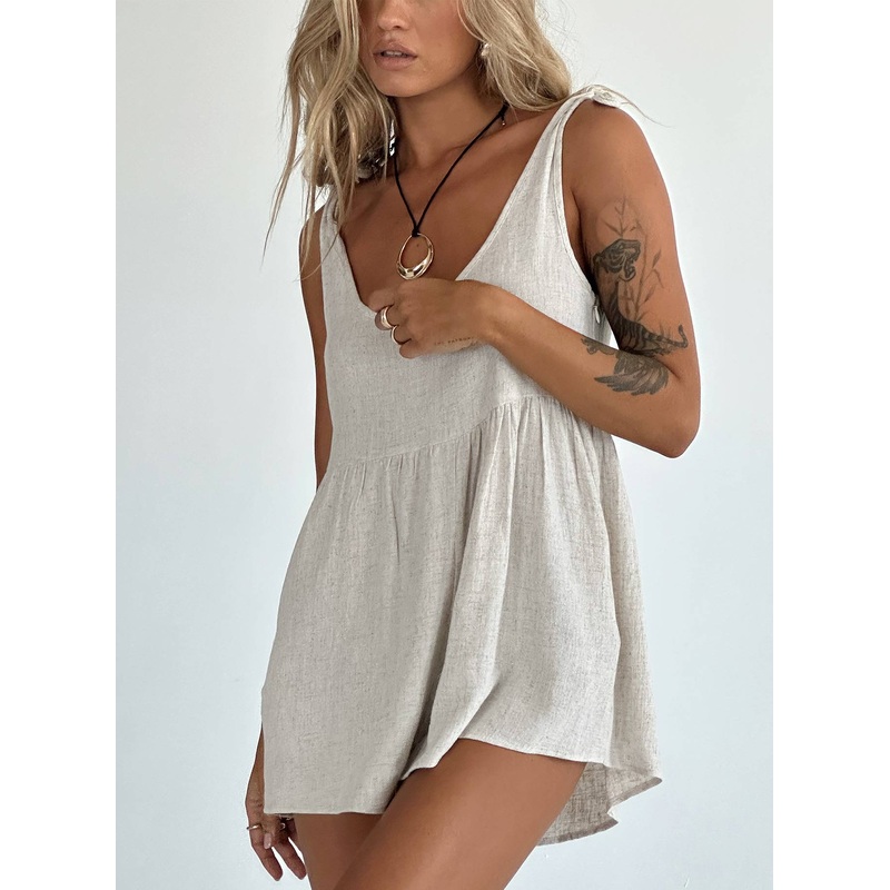 Tay Romper Beige