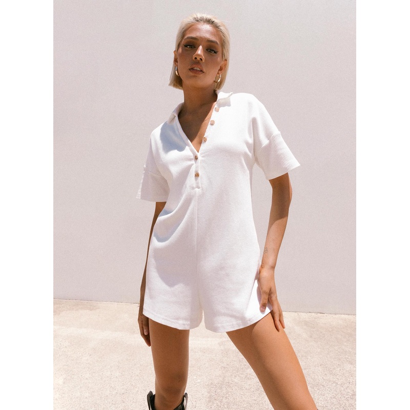 Kegan Romper White