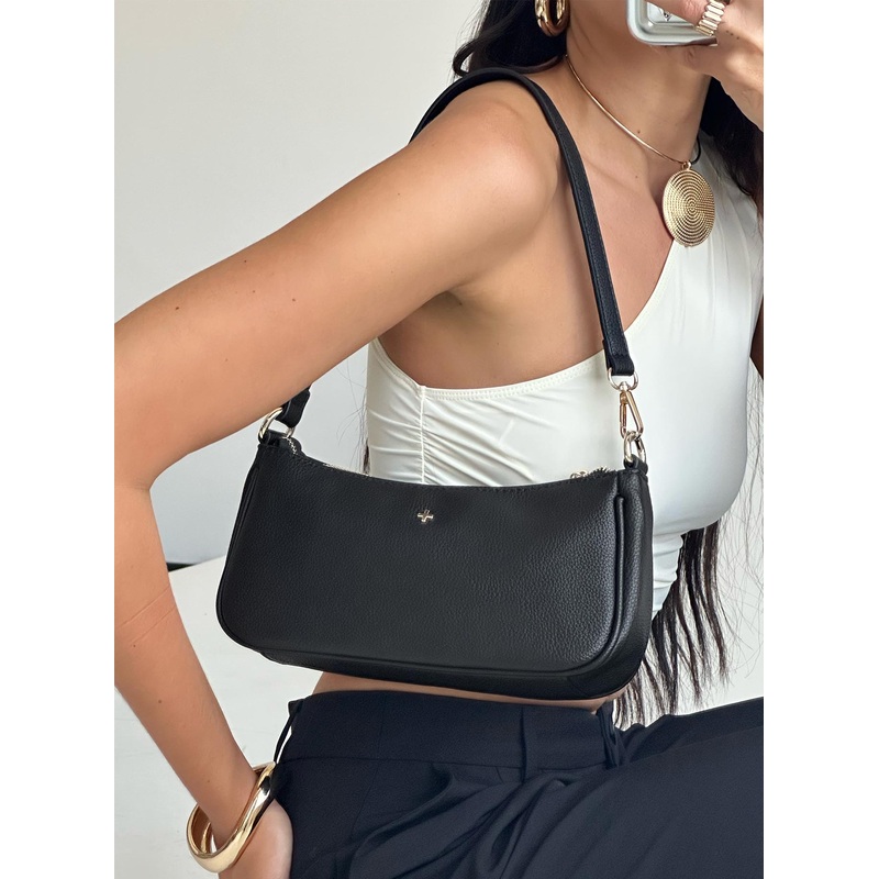 Peta & Jain Piper Bag Black Pebble