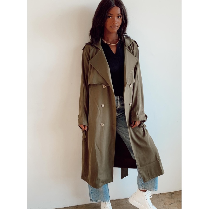 Cassie Trench Coat Green