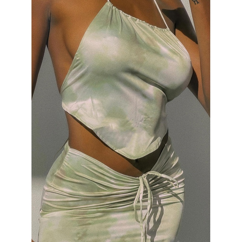 Celebration Scarf Top Sage