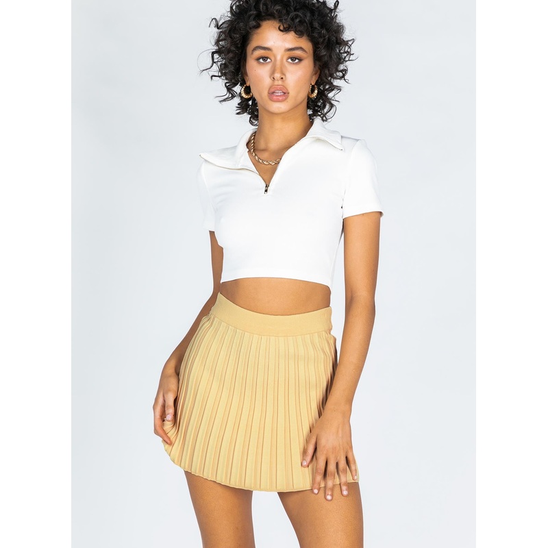 Charlene Mini Skirt Beige