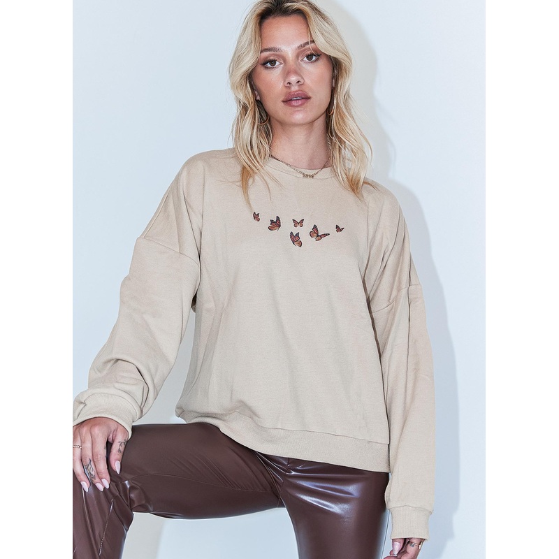 Fly Away Sweater Beige
