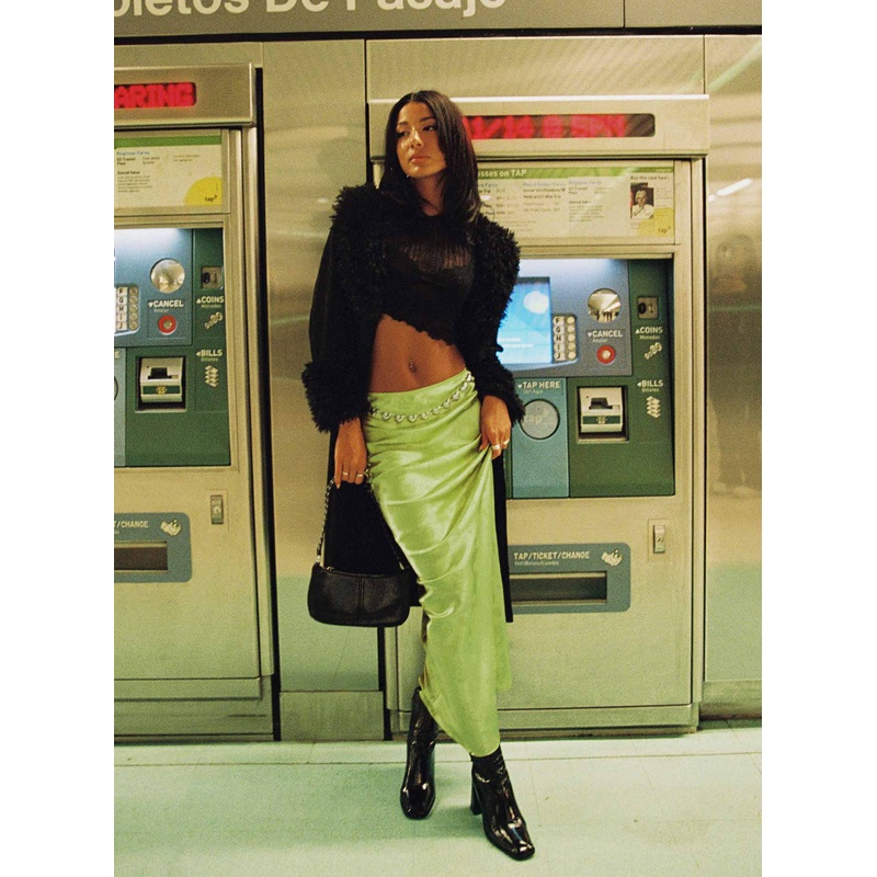Hailey Midi Skirt Green