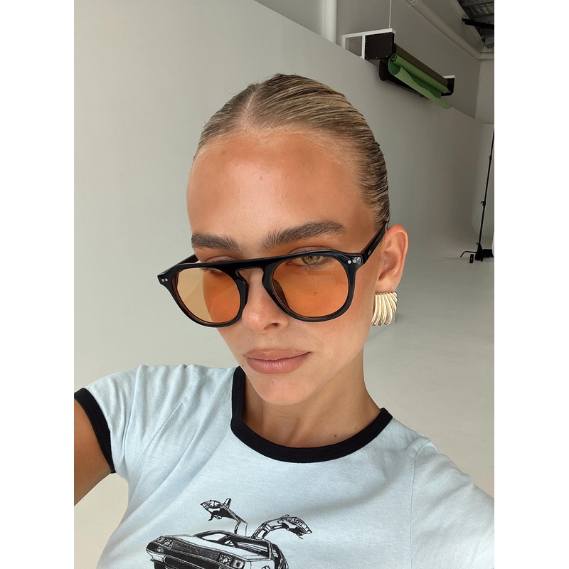 Matilda Sunglasses Black / Orange