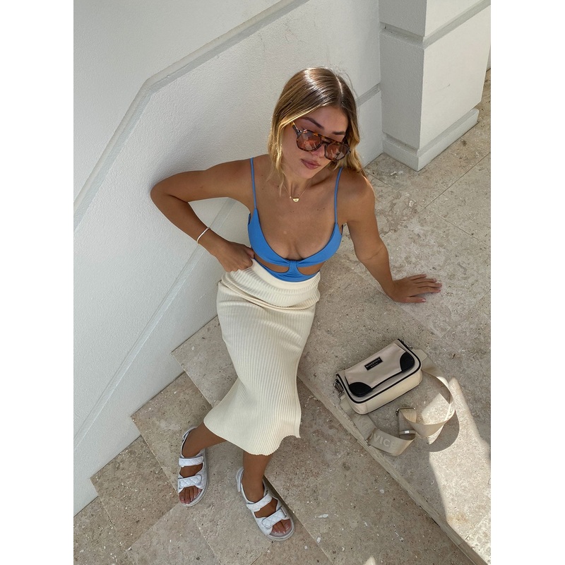 Tanna Midi Skirt Cream