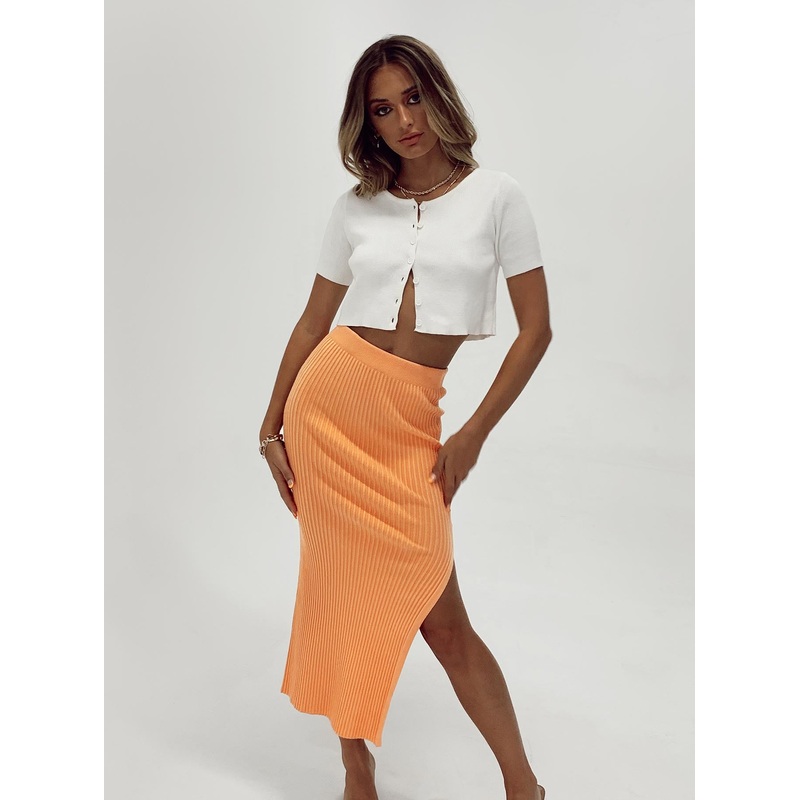 Tanna Midi Skirt Orange