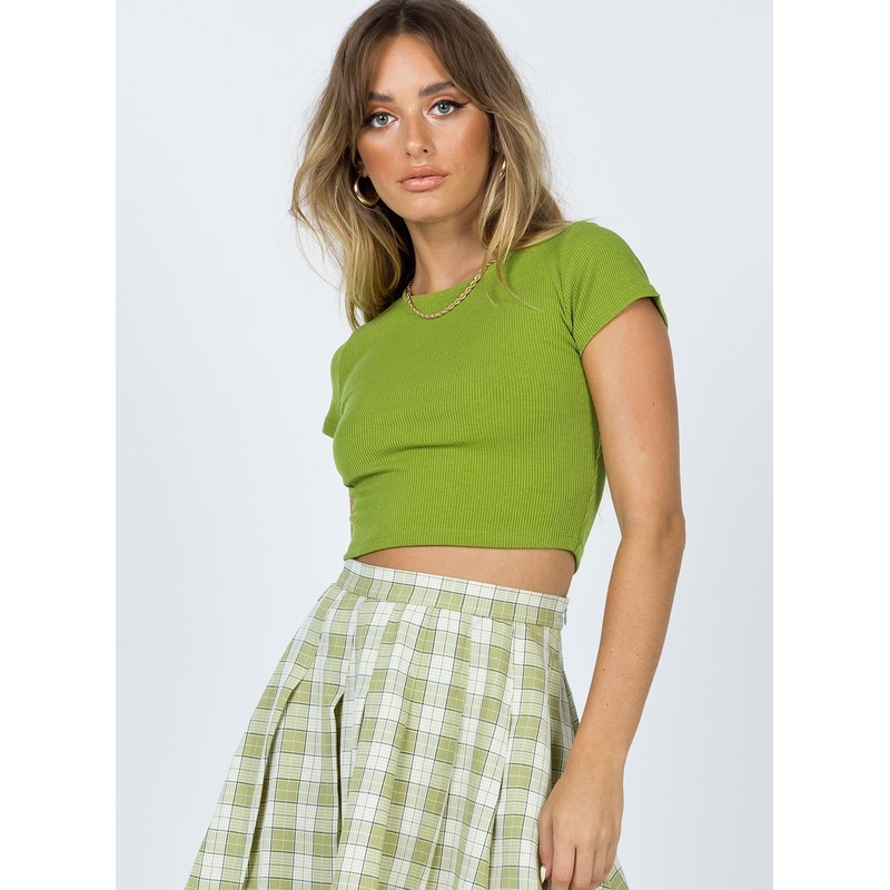 The Classic Cropped Tee Green