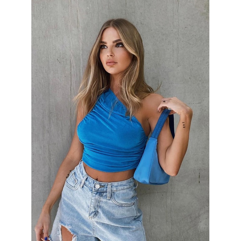 The Goddess Crop Blue