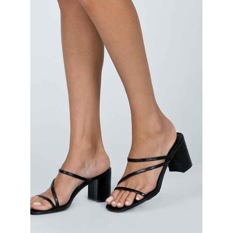 Billini Yazmin Heels Black Croc