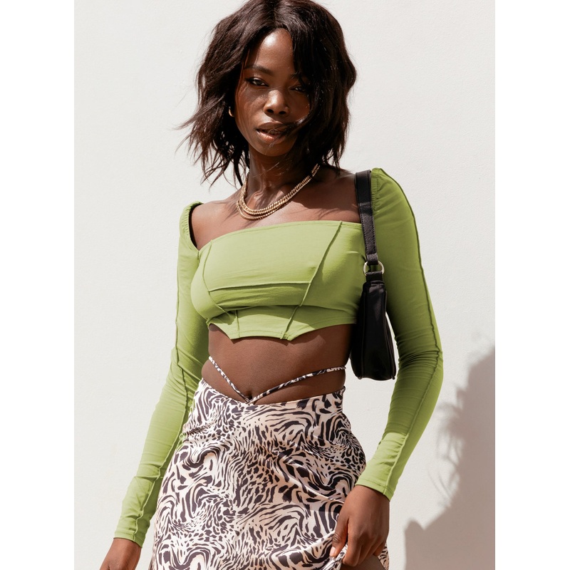 Blakely Long Sleeve Top Green