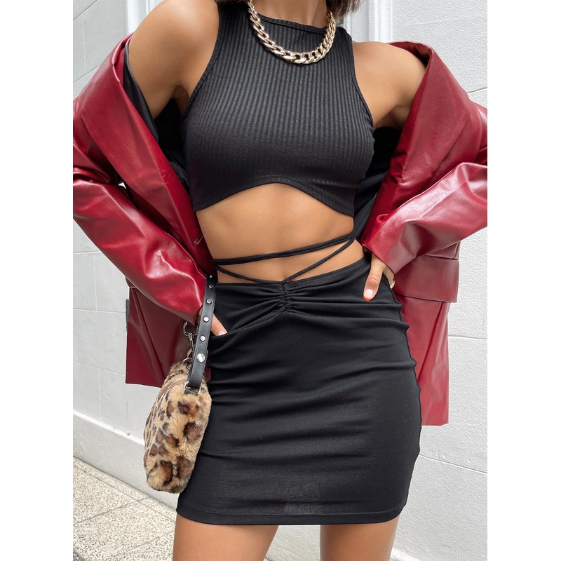 Dom Mini Skirt Black