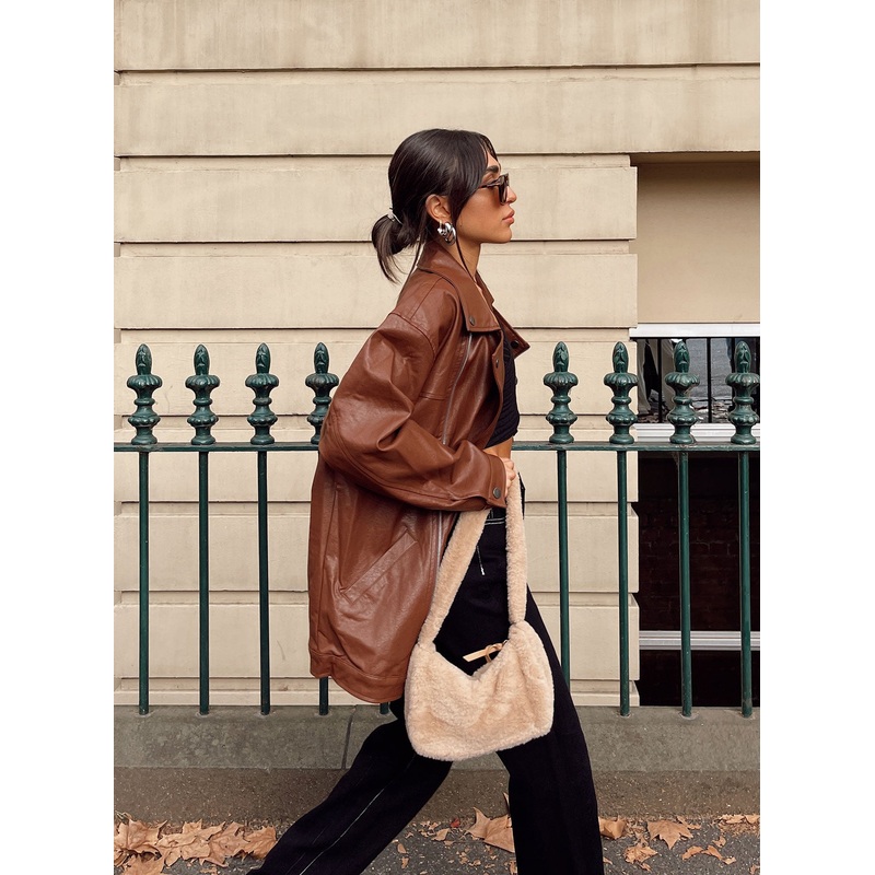 Next in Line Biker Jacket Brown