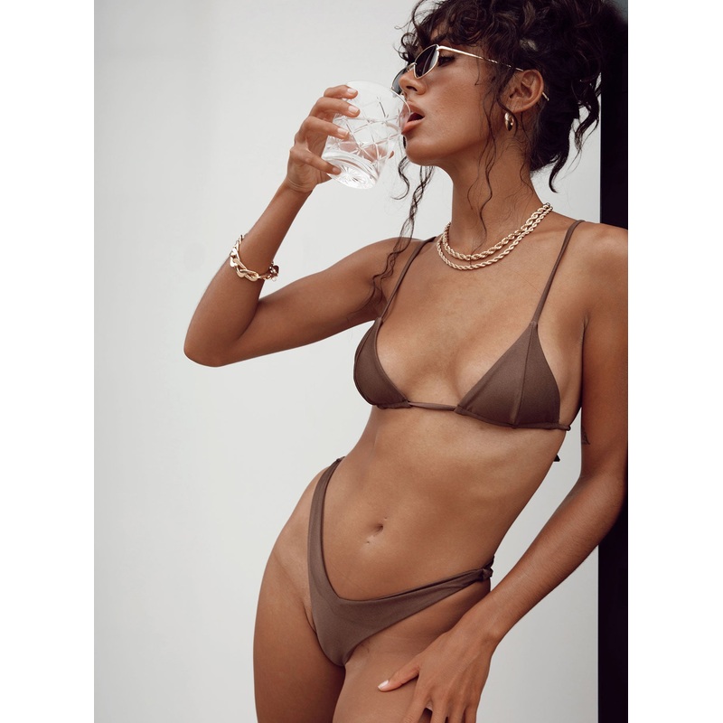 The Delilah Bikini Set Brown