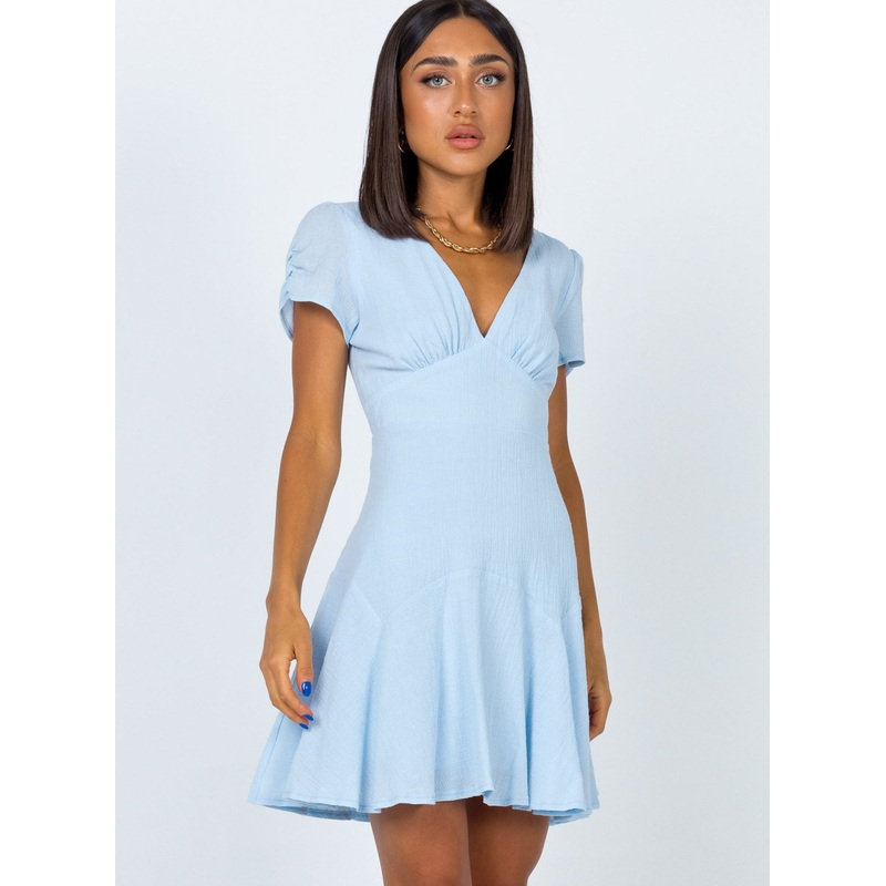 The Sting Mini Dress Baby Blue