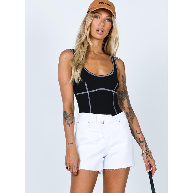 Xena Denim Shorts White