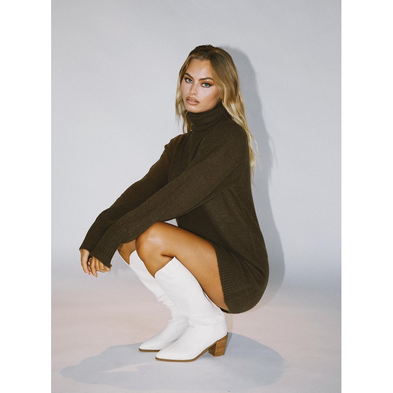 Zahara Mini Dress Brown