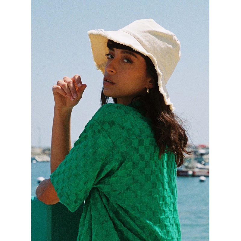 Bonnin Canvas Bucket Hat Cream