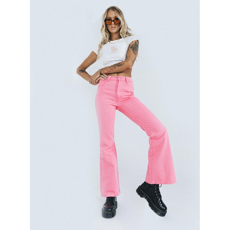 Cabarita Lounge Denim Jeans Pink