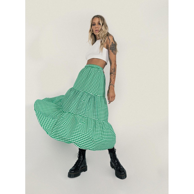 Hale Midi Skirt Green