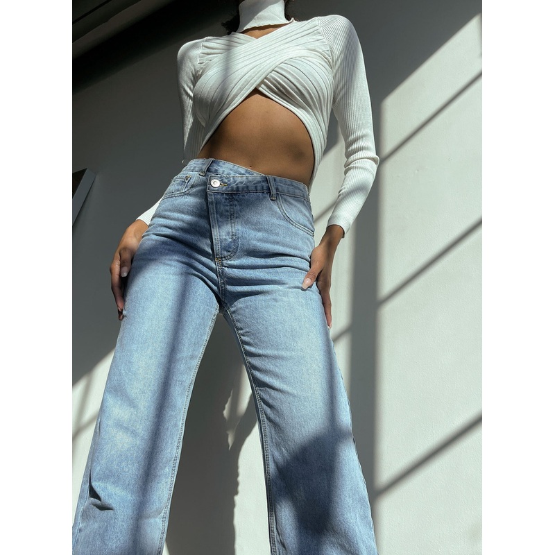 Holly Hi-rise Straight Leg Denim Jeans