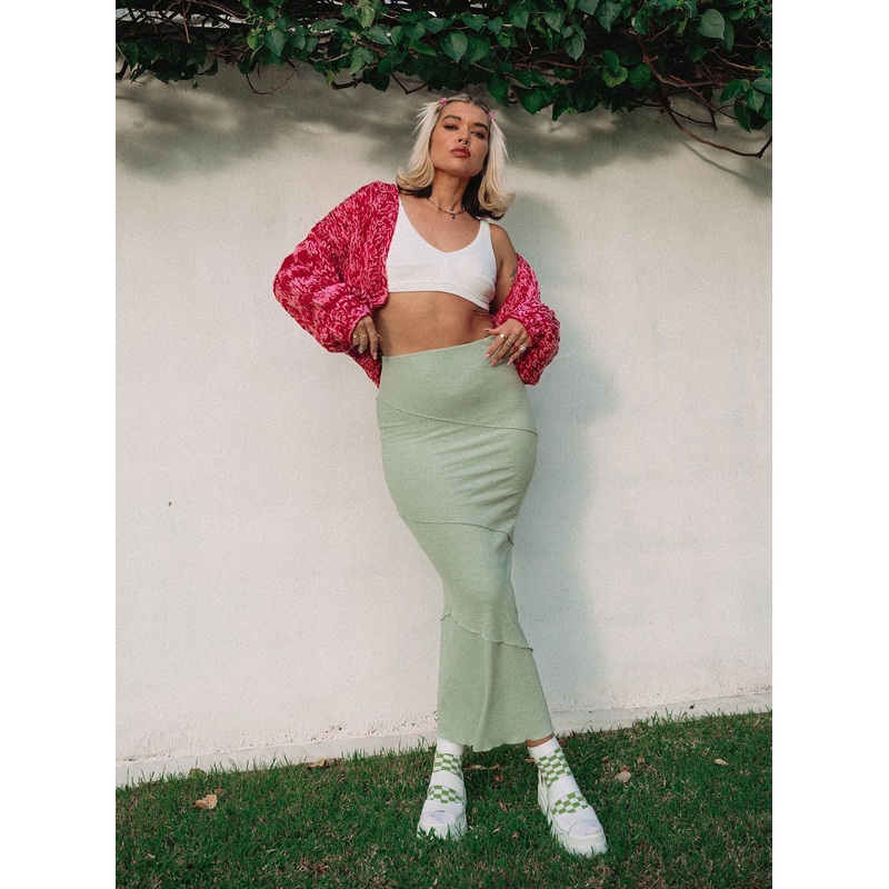 Oscar Maxi Skirt Sage