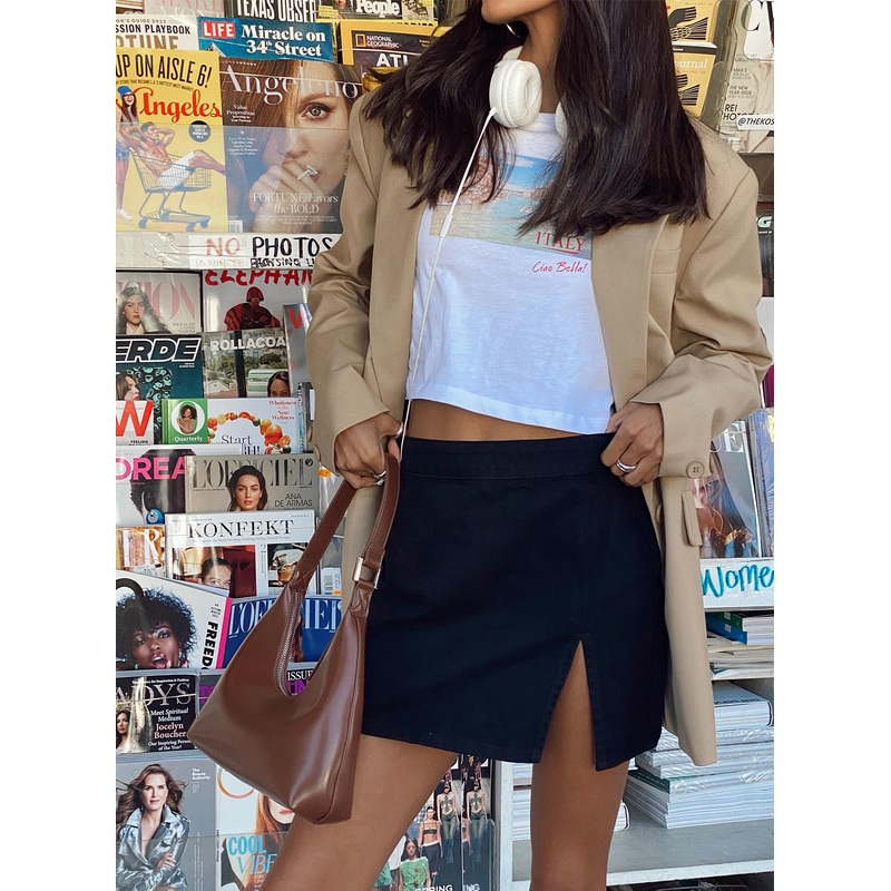 The Lola Mini Skirt Black