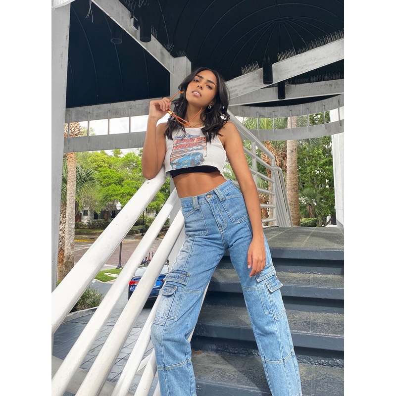 The Stacey Jeans Denim Blue