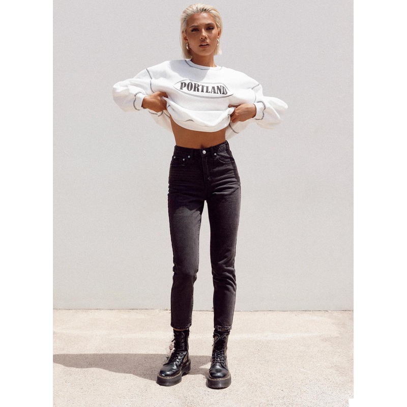 Zaiden Straight Leg Jeans Black Denim