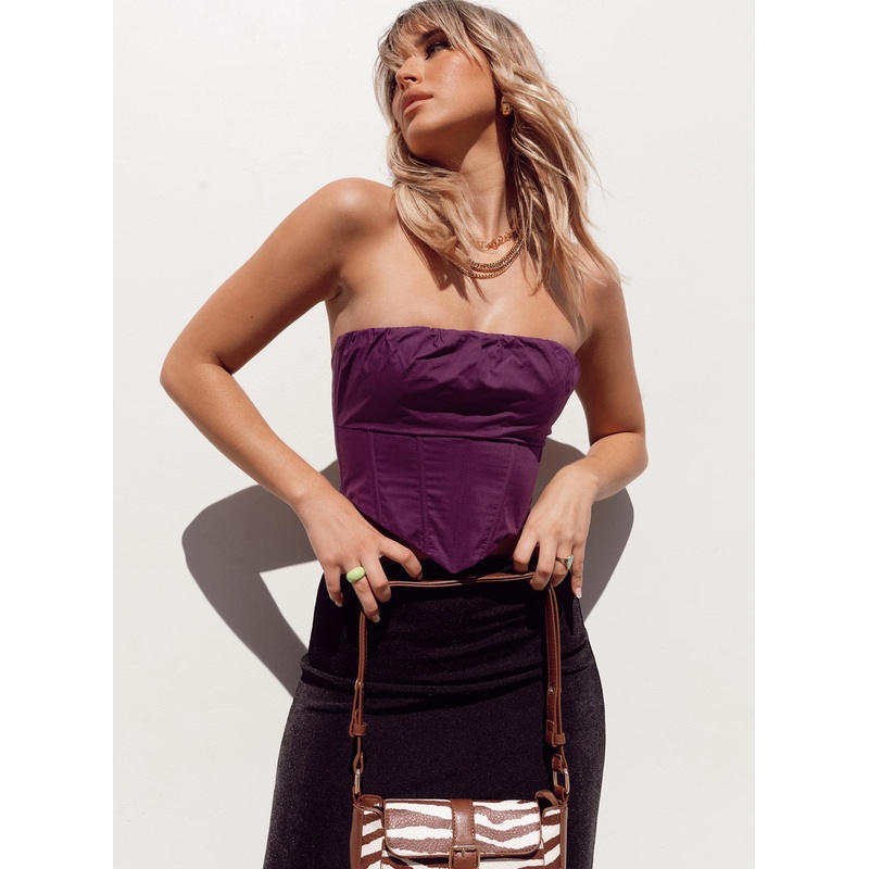 Bad Gal Bustier Purple