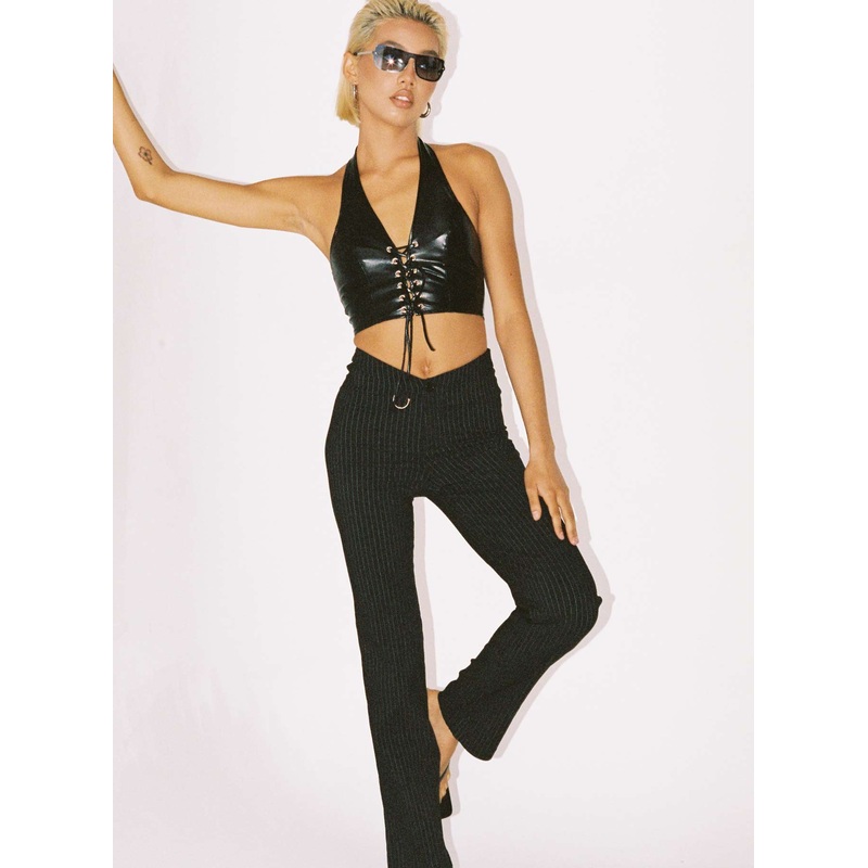 Billie D Ring Pants Black