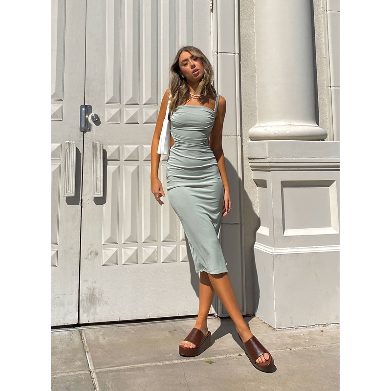Lainey Midi Dress Sage