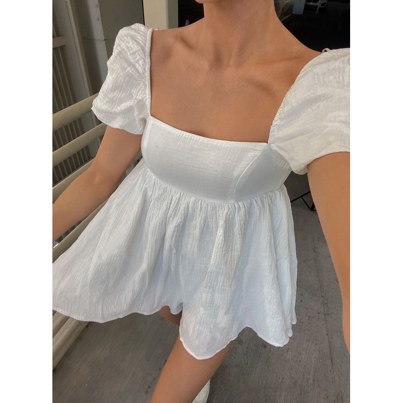 Lorna Romper White