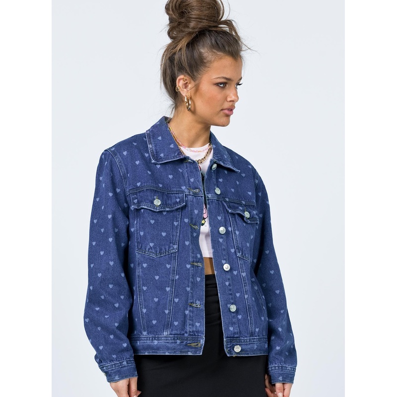 Love Heart Denim Jacket