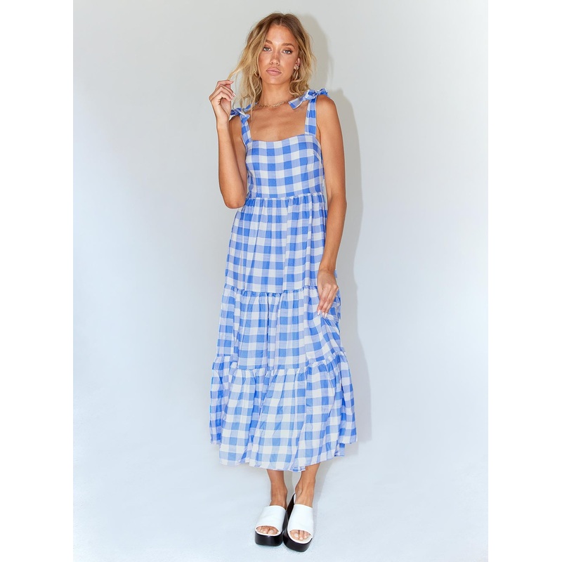 Rae Midi Dress Blue
