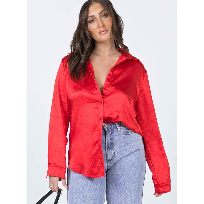 Vintage Vibes Shirt Red