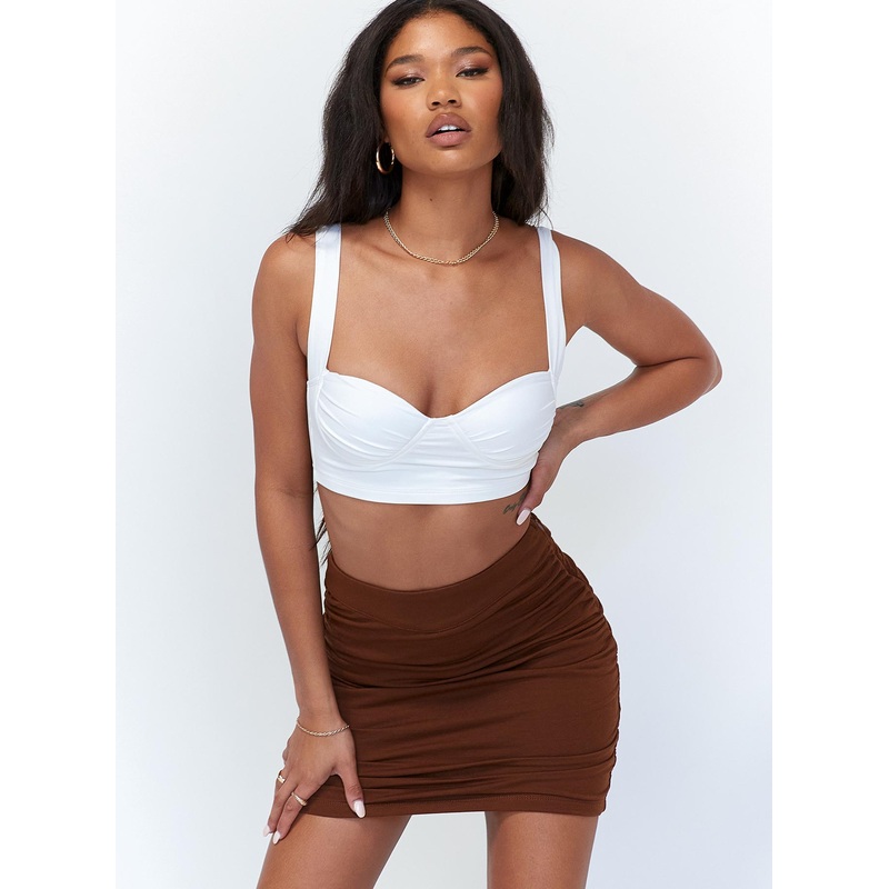 Benji Mini Skirt Brown