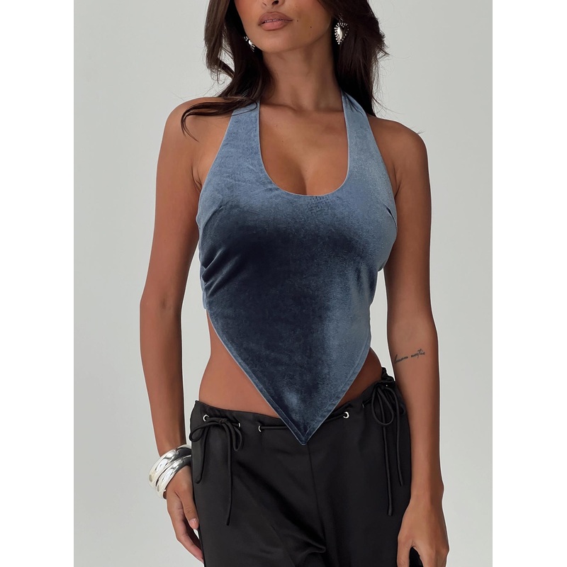 Seleneah Halter Top Slate