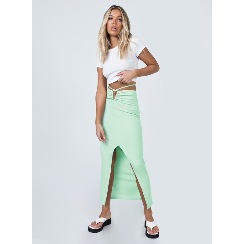 True Intentions Maxi Skirt Sage