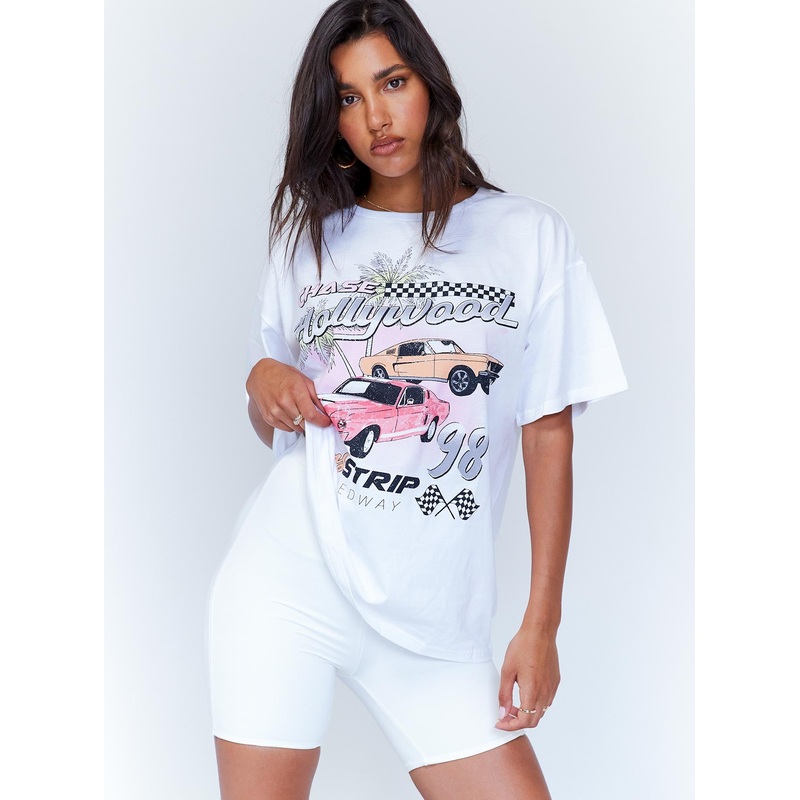 Biker Short White
