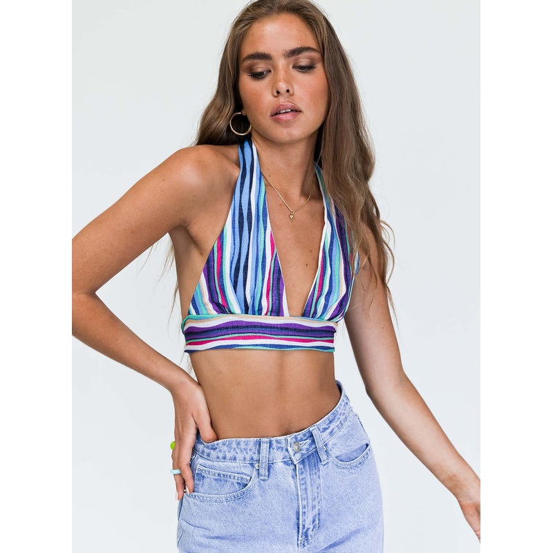 Blaise Top Blue Multi