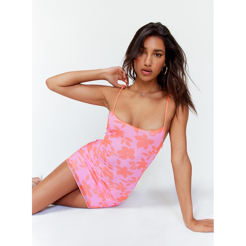 On Vacay Mini Dress Pink