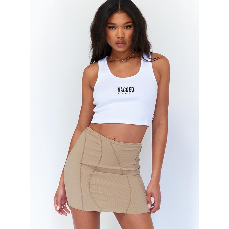 Rhiana Mini Skirt Brown
